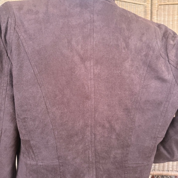 Vintage Fringe Faux Suede Brown Jacket Size L - Picture 6 of 14